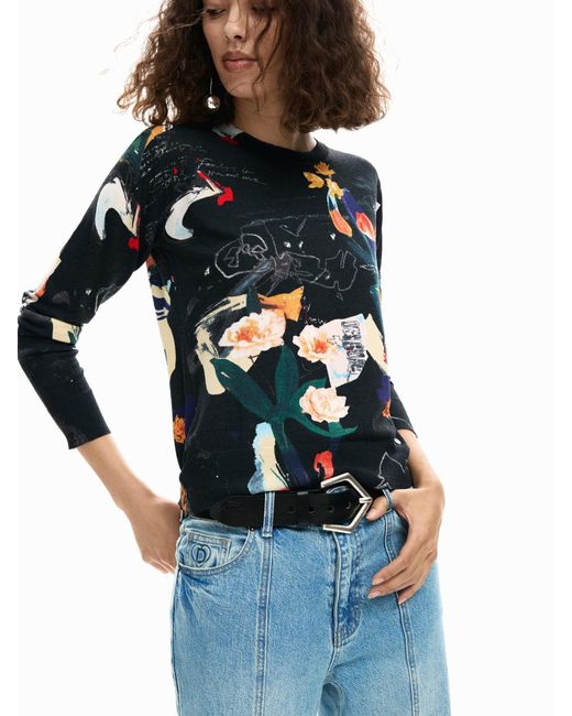 Desigual Blue Pullover