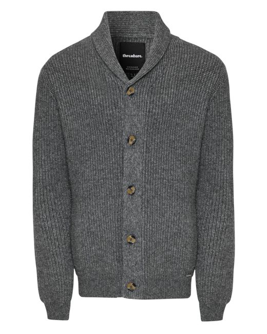 Threadbare Strickjacke Needham in Gray für Herren