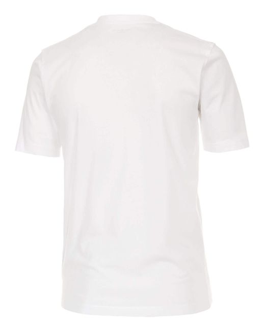 CASA MODA Shirt Basic in White für Herren