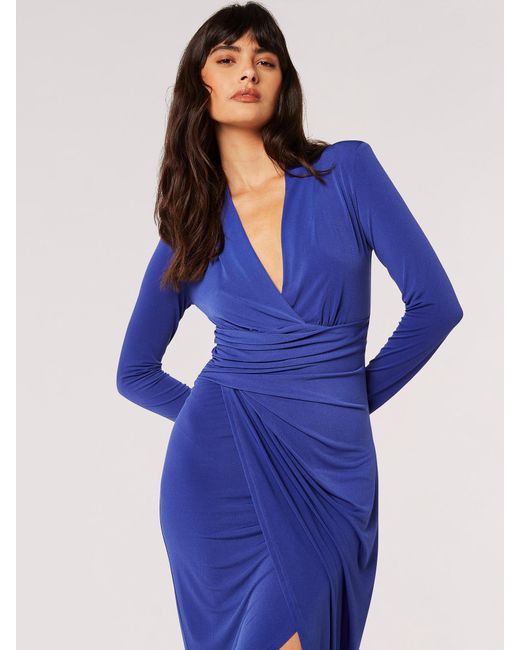 Apricot Blue Kleid