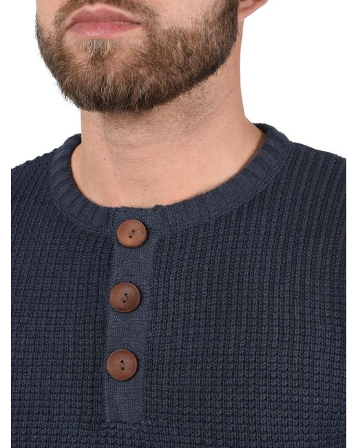 Solid Pullover Terrance in Blue für Herren