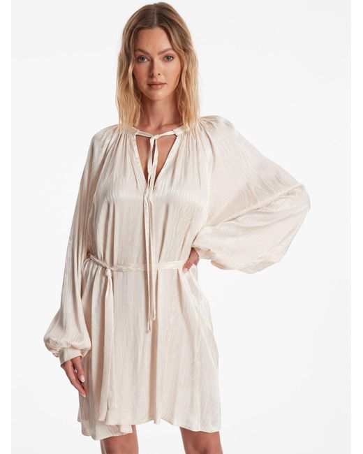 Ana Alcazar White Blusenkleid Zaria