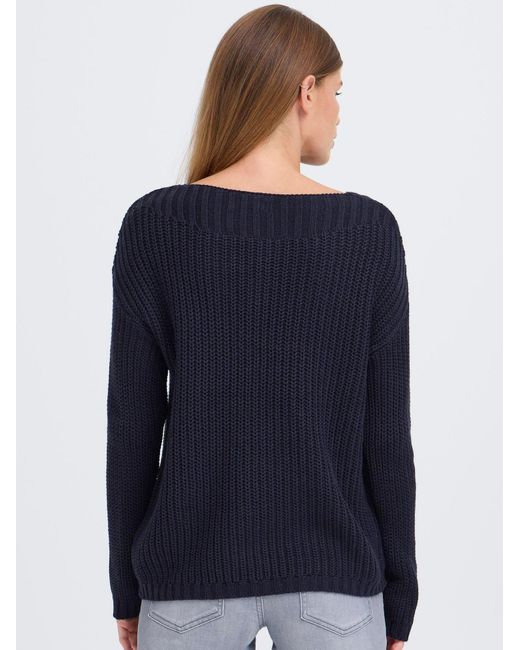Oxmo Blue Strickpullover Oxfkanna