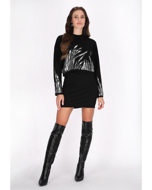 faina Black Pullover
