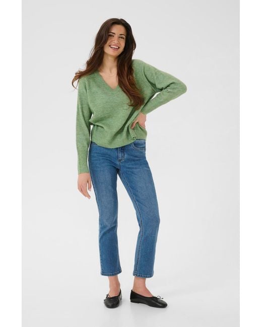 Kaffe Green Pullover Kaniel