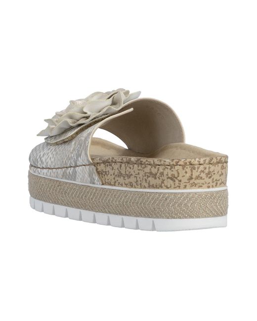 Rieker White Pantolette