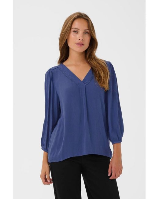 Kaffe Blue Bluse