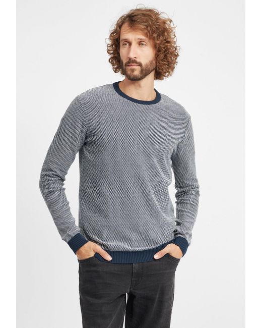 Solid Strickpullover ' dumon ' in Gray für Herren