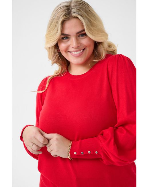 Kaffe Red Pullover Lizzy