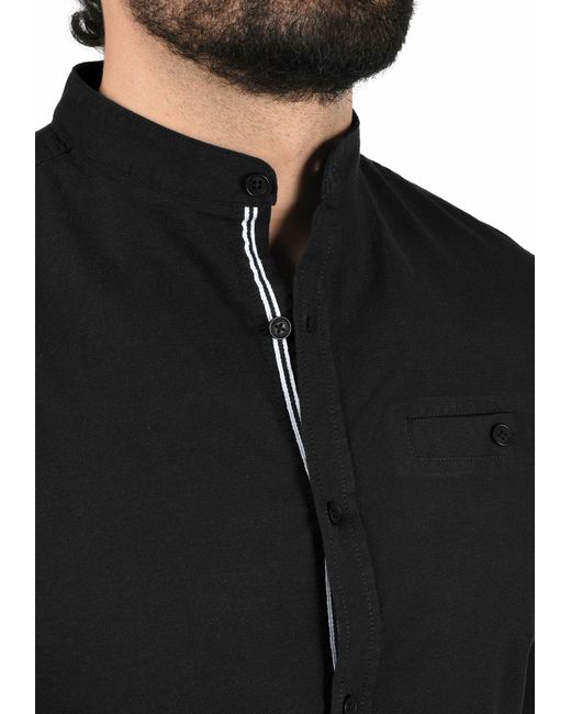 Solid Hemd in Black für Herren
