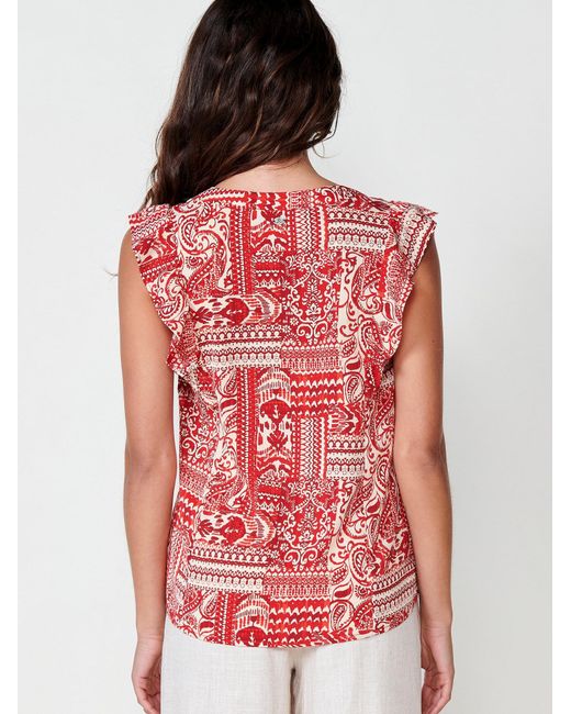 Koröshi Red Bluse
