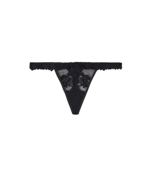 Intimissimi Black String Pretty Flowers