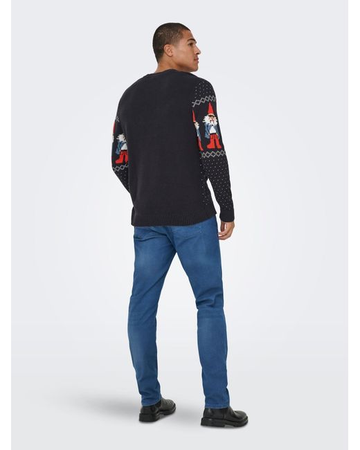 Only & Sons Pullover Onsx-Max in Gray für Herren