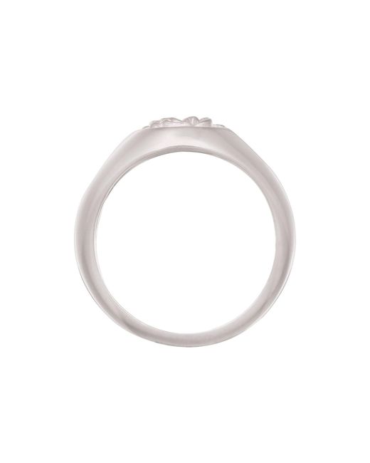 Kuzzoi Ring Rose in White für Herren