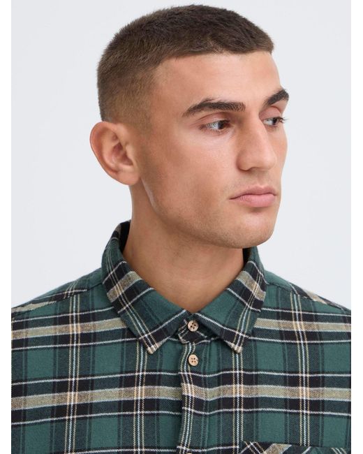 Solid Langarmhemd Sdsteve in Green für Herren