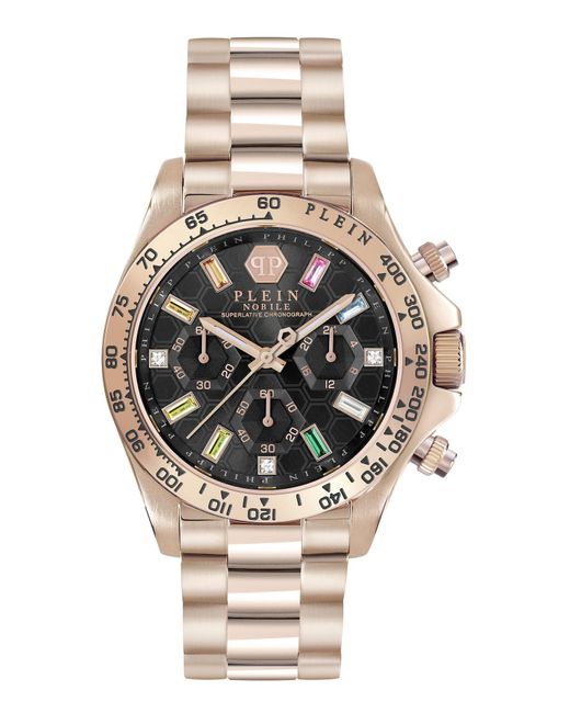 Philipp Plein Metallic Nobile Lady Damenrose--Uhr Pwsba0423