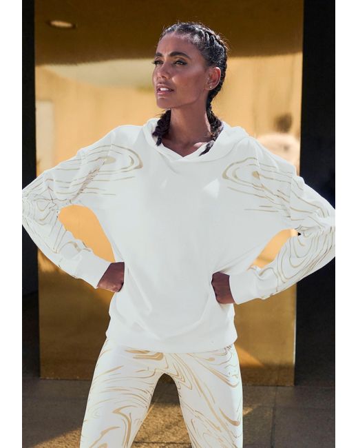 LASCANA ACTIVE White Sweatshirt