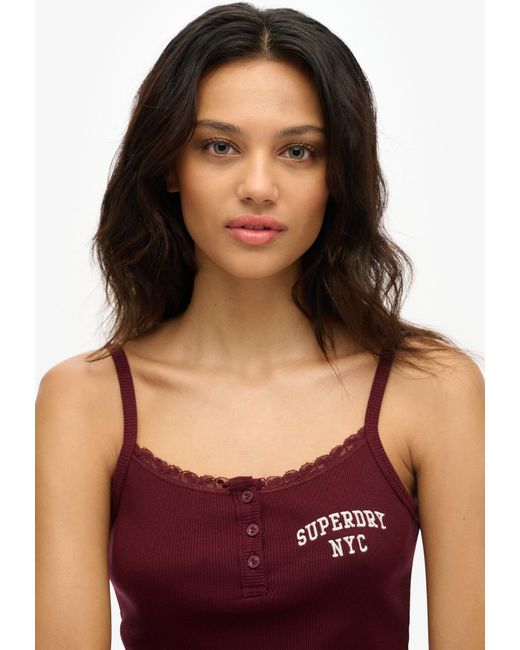 Superdry & Co Purple Top Athletic Essentials