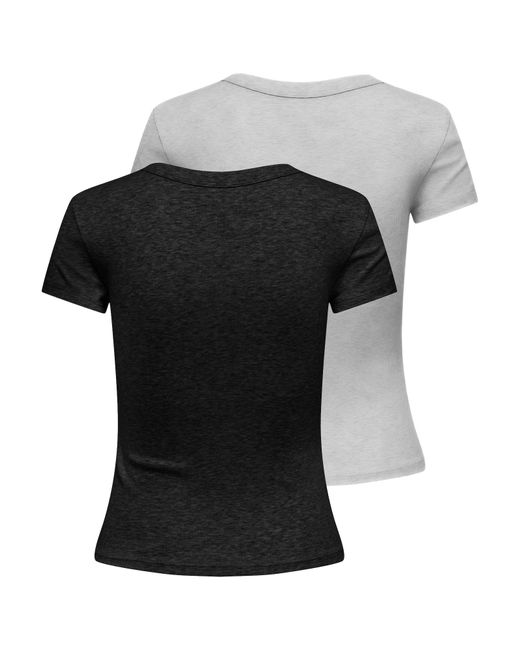 ONLY Black T-Shirt 'Onleasy'
