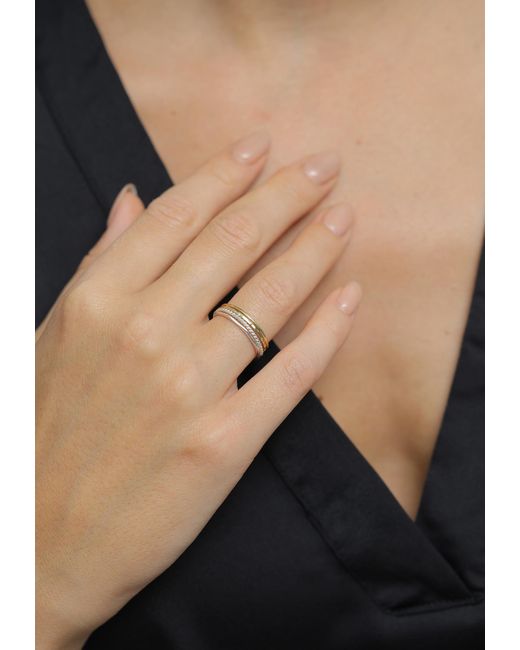 Elli Jewelry White Ring-Set Bi-Color