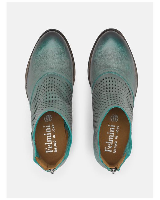 Felmini Green Ankle Boots
