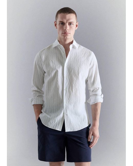 Mango Hemd Lauda in White für Herren