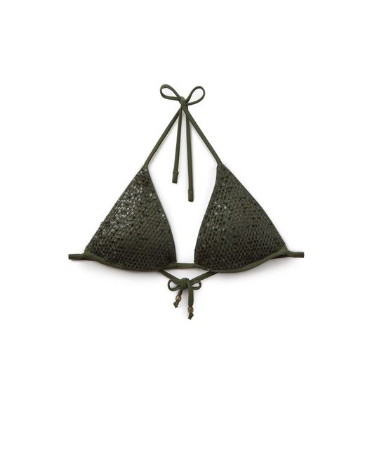 Calzedonia Multicolor Triangle Bikinitop Sequin Net