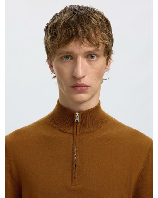 SELECTED Pullover Slhtray in Brown für Herren