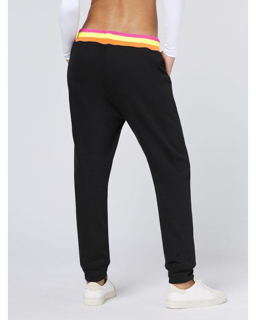 Chiemsee Black Jogginghose Mit Gestreiftem Bund