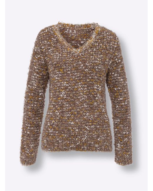 heine Brown Pullover