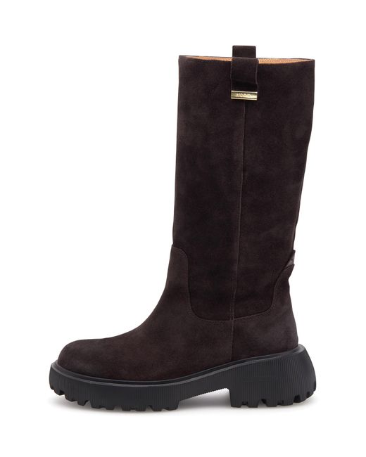 Woden Black Stiefel
