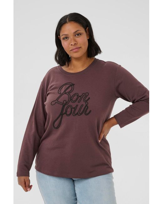 Kaffe Brown Pullover Berla