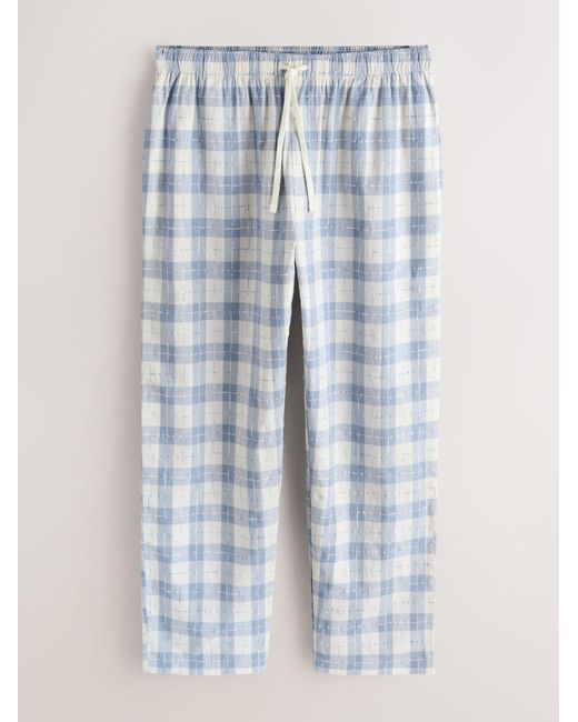 Next Pyjama Eid Check in Blue für Herren