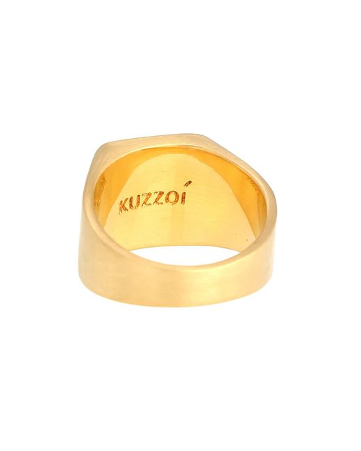 Kuzzoi Ring Pfeil in Metallic für Herren