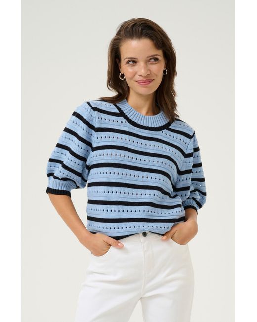 Kaffe Blue Pullover Kaevelyn
