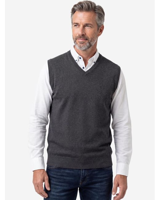 Redmond Pullover Basic in Blue für Herren
