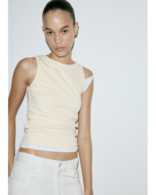 Mango White Top Tecli