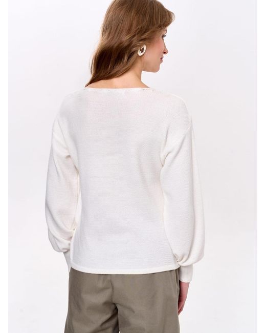 Blue Shadow White Pullover