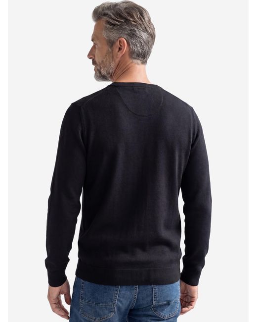 Redmond Pullover Basic in Black für Herren