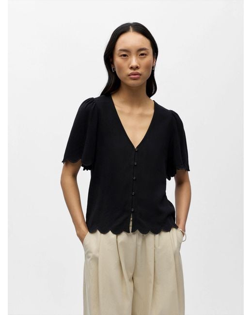 Object Black Bluse Objsanne