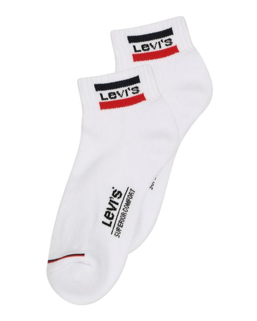 Levi's White Levis Socken