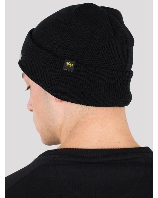 Alpha Industries Mütze in Black für Herren