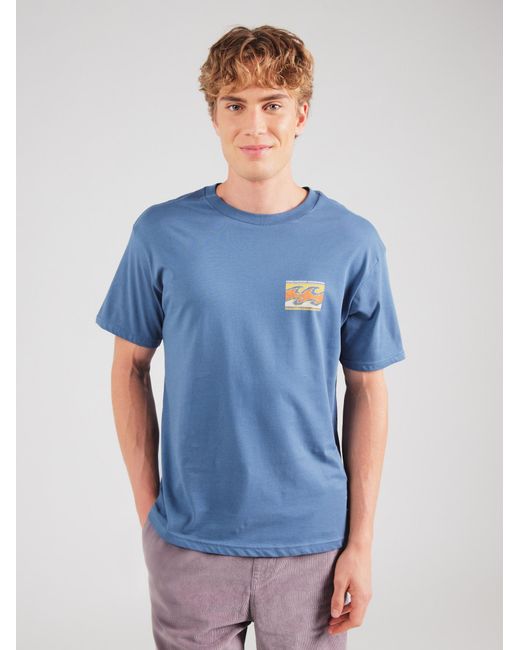 Billabong T-Shirt Crayon Wave in Blue für Herren
