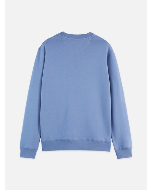 Scotch & Soda Sweater Seasonal core logo badge regular-fit in Blue für Herren