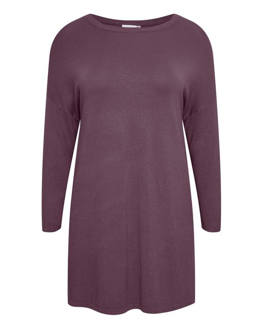 Fransa Curve Purple Strickkleid 'Blume'