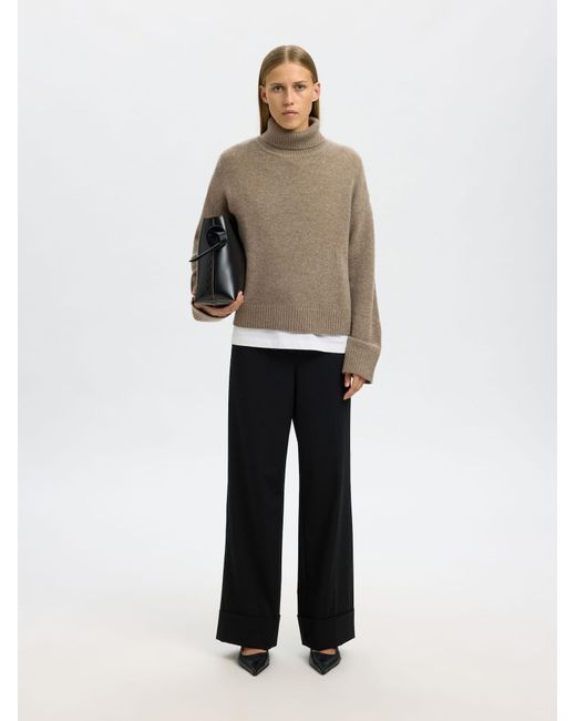 SELECTED Brown Pullover