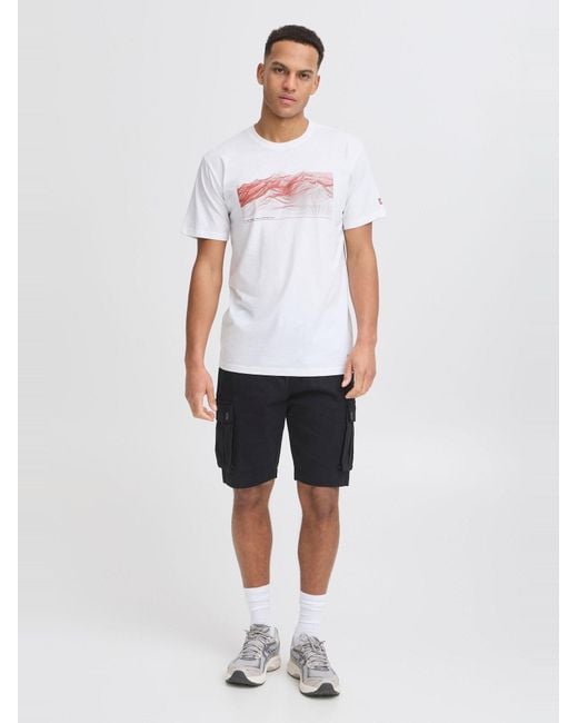 North Bend T-Shirt Carsten in White für Herren