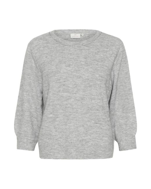 Kaffe Gray Pullover Ka Meridith