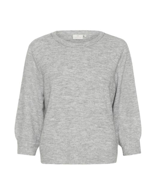 Kaffe Gray Pullover Ka Meridith