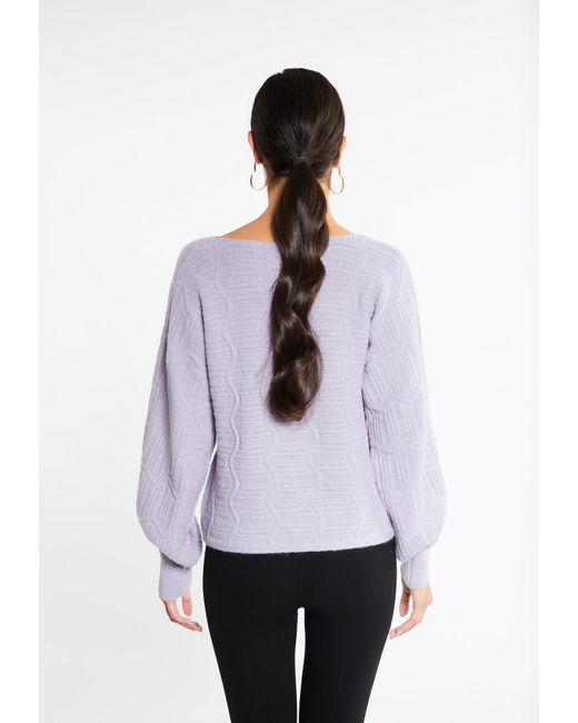 faina Purple Pullover